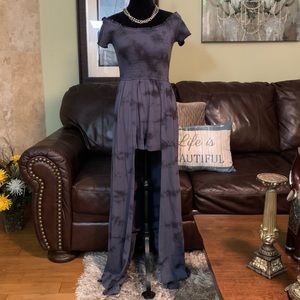 Off Shoulder Tie-Dye Romper